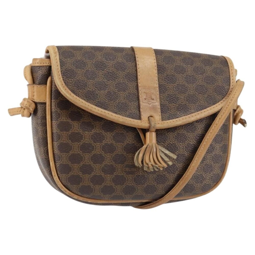 Celine Vintage Macadam Canvas and Leather